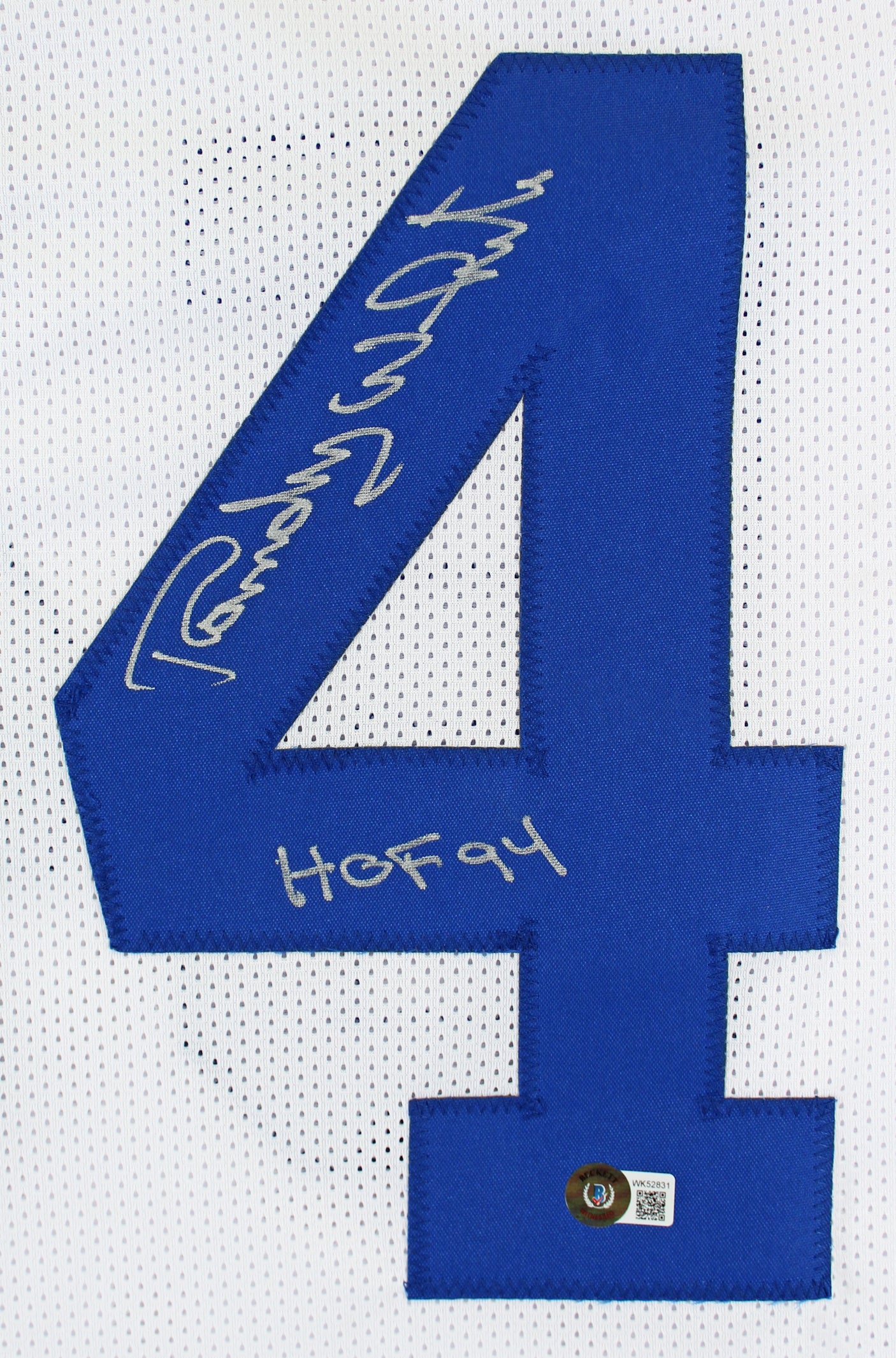 Randy White "HOF 94" Authentic Signed White Pro Style Jersey BAS Witnessed