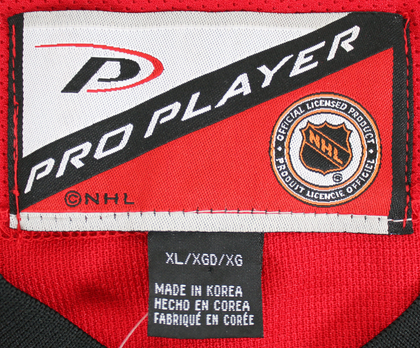 2000-01 Senators (11) Hossa, Forbes +9 Signed Red Pro Player Jersey BAS #AB14589