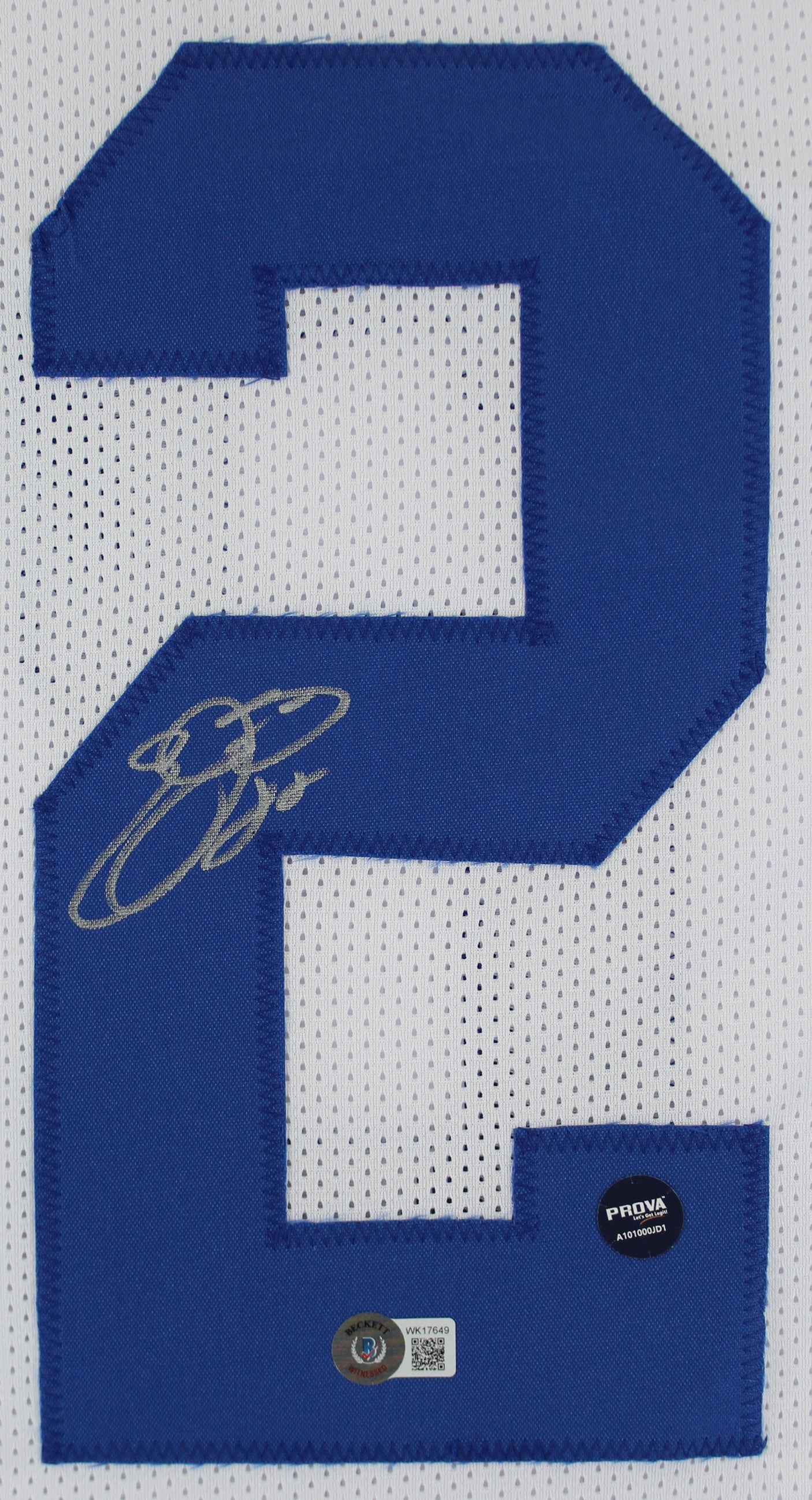 Emmitt Smith Authentic Signed White Pro Style Jersey Autographed BAS Witnessed