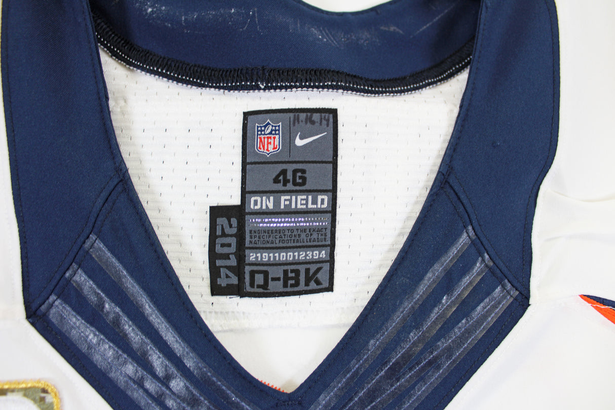 Broncos Peyton Manning 2014 Game Used Signed Nike Jersey Photomatched & Fanatics