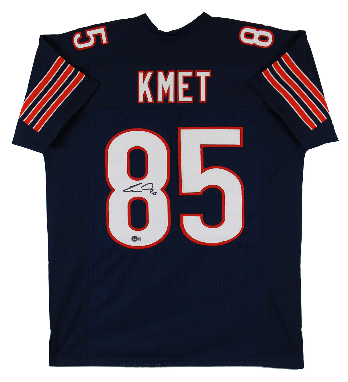 Cole Kmet Authentic Signed Navy Blue Pro Style Jersey Autographed BAS Witnessed