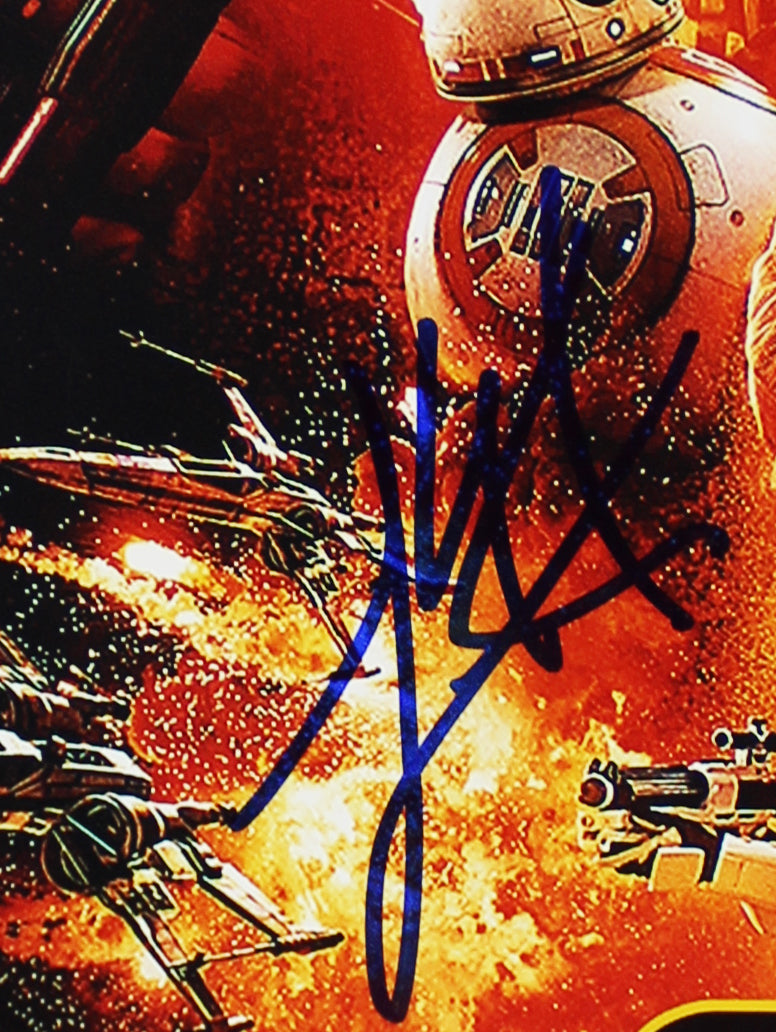 Lawrence Kasdan Star Wars The Force Awakens Signed 11x17 Photo BAS #U70212