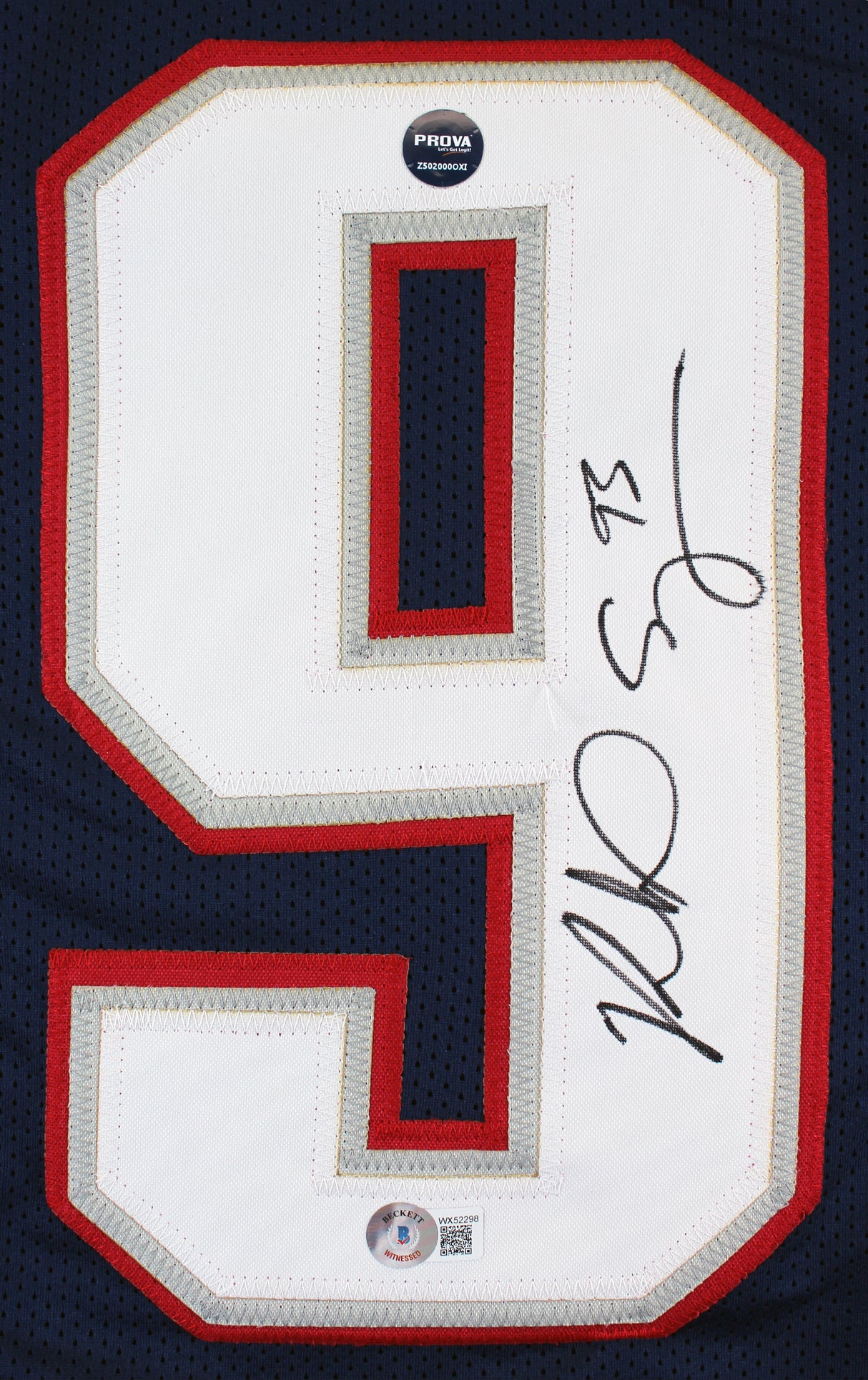 Richard Seymour Authentic Signed Navy Blue Pro Style Jersey BAS Witnessed