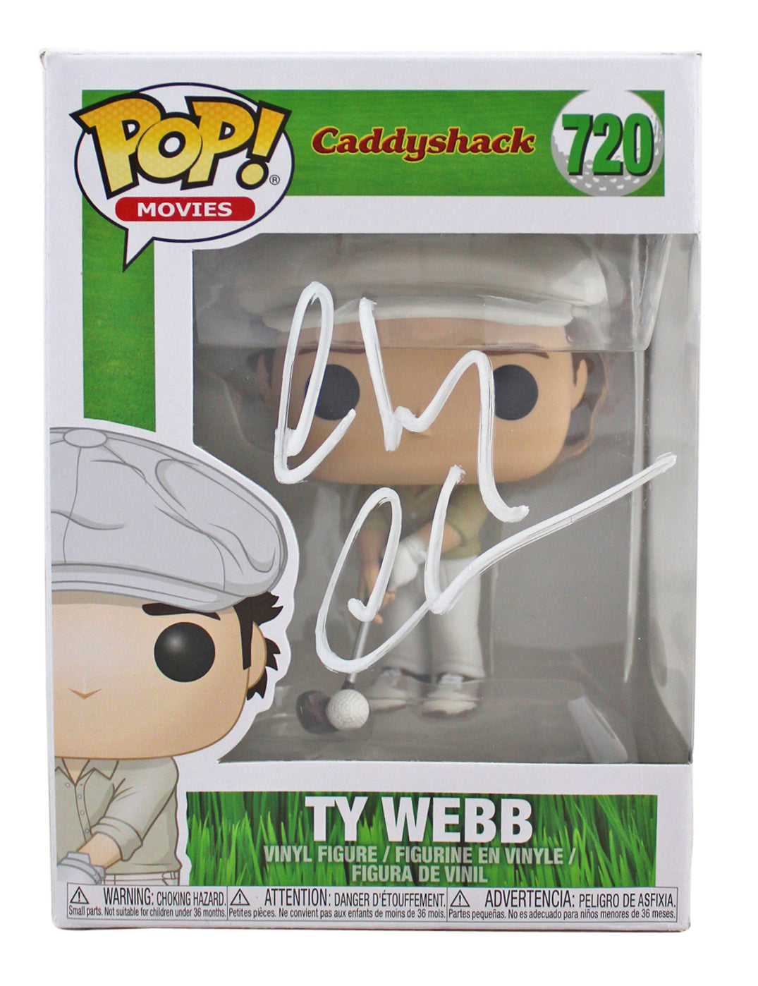 Chevy Chase Caddyshack Signed Funko Pop Vinyl Figure w/ White Signature BAS