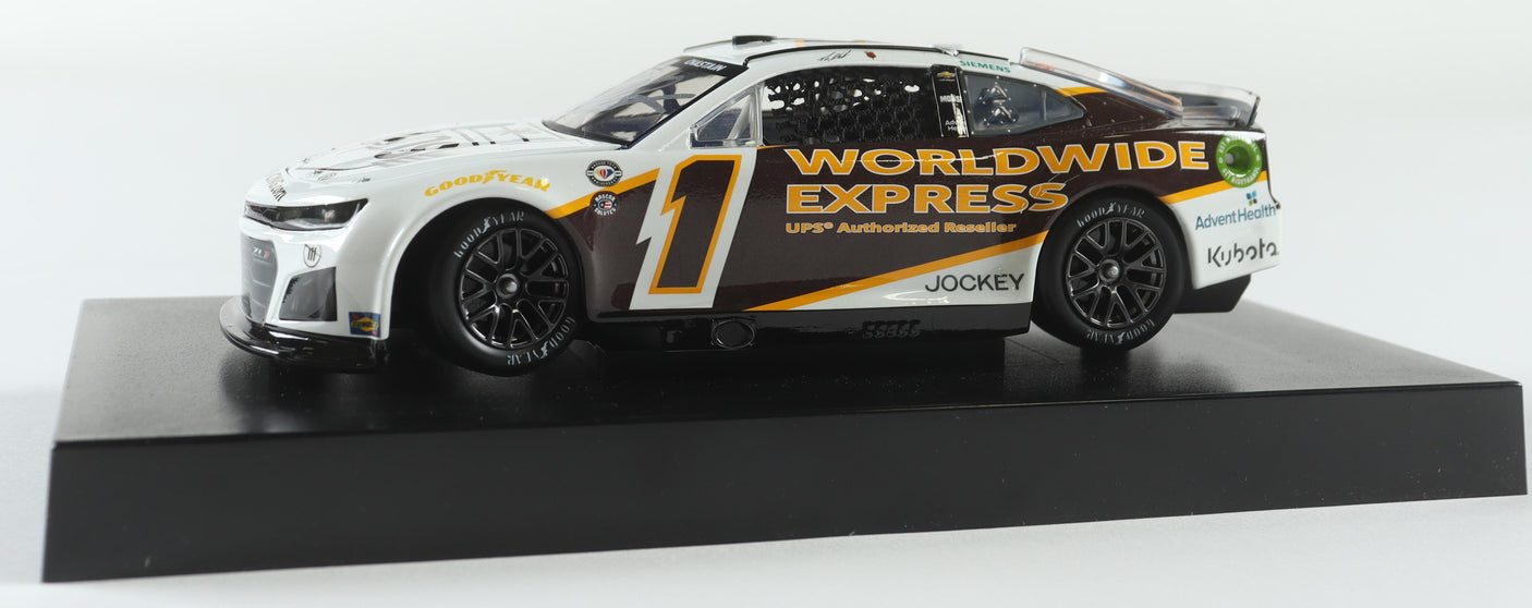 Ross Chastain Autographed 2023 UPS/Worldwide Express Throwback 1:24 Diecast Car - Limited Edition