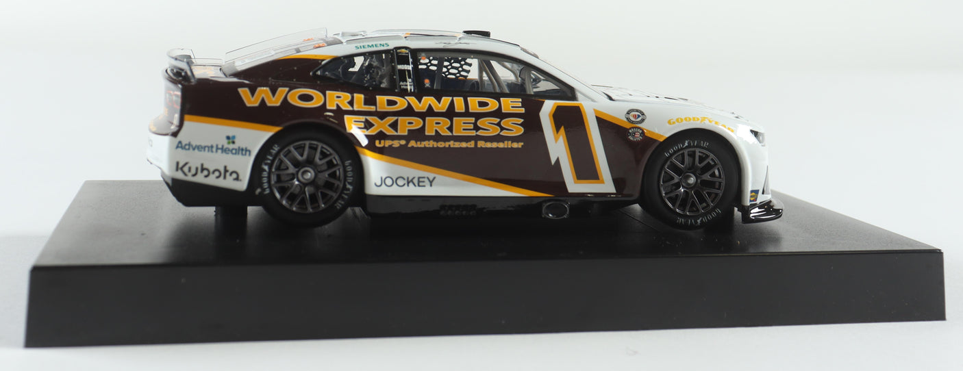Ross Chastain Autographed 2023 UPS/Worldwide Express Throwback 1:24 Diecast Car - Limited Edition