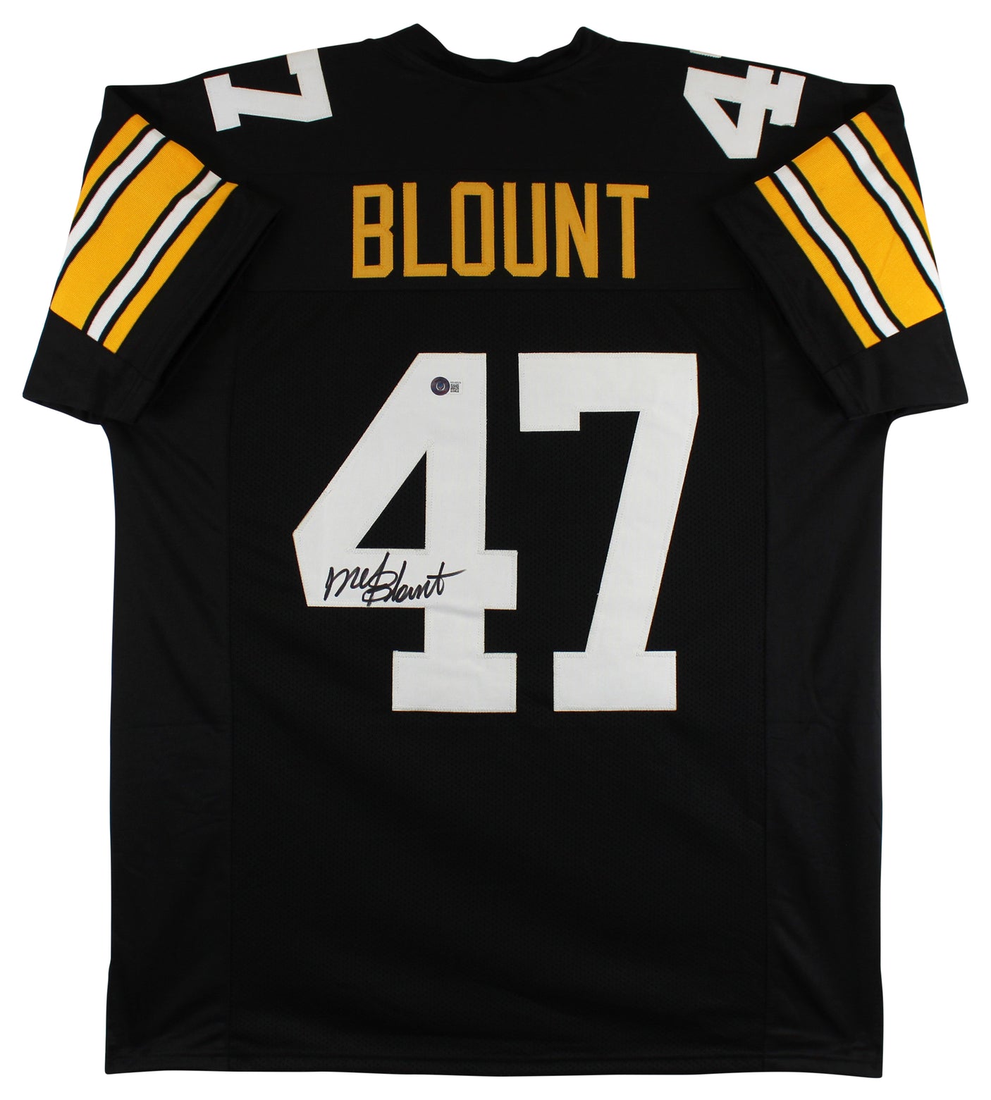 Mel Blount Authentic Signed Black Pro Style Jersey Autographed BAS Witnessed