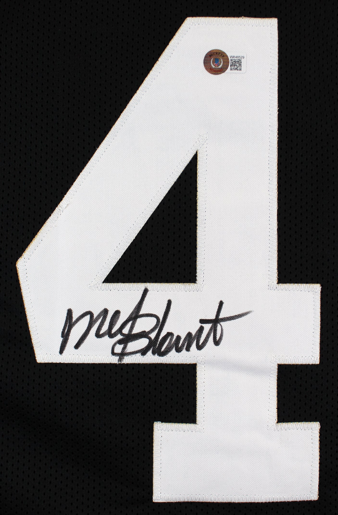 Mel Blount Authentic Signed Black Pro Style Jersey Autographed BAS Witnessed