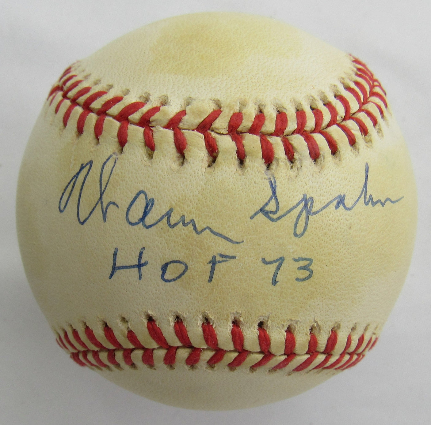 Warren Spahn Signed Auto Baseball JSA CI59446