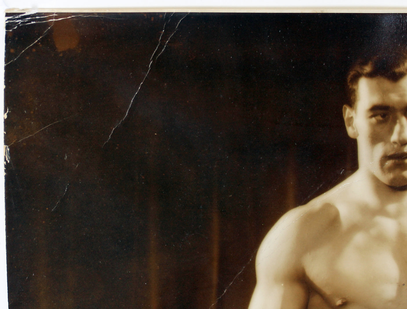 Primo Carnera Authentic Signed 1931 13x16.5 Vintage Sepia Photo JSA #BB36794