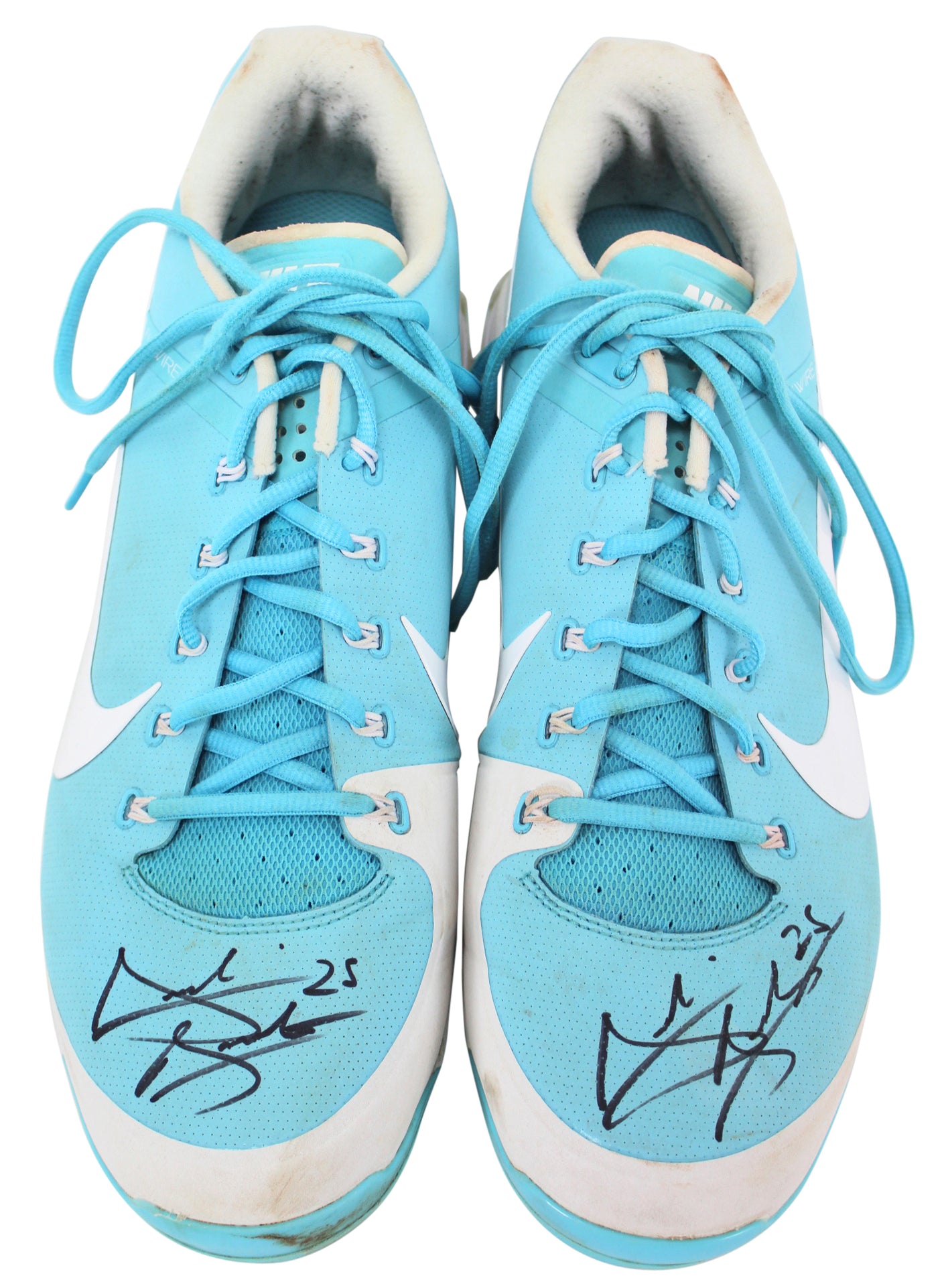 D-Backs Archie Bradley Signed 2018 Game Used Blue Nike Air Clipper Cleats BAS