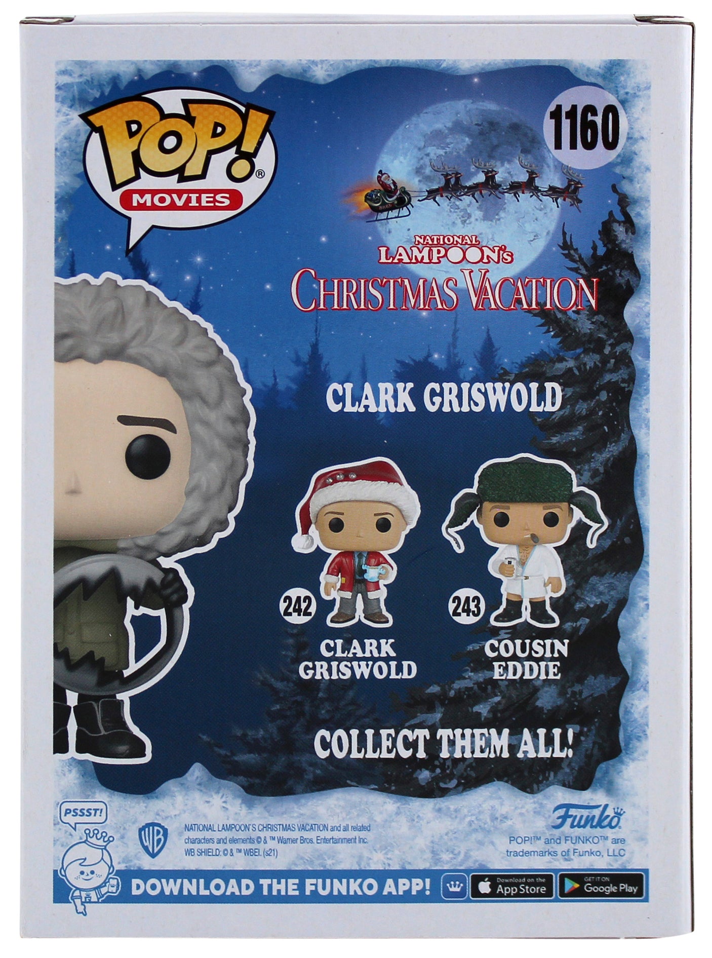 Chevy Chase Christmas Vacation Signed #1160 Funko Pop Figure Autographed BAS Wit