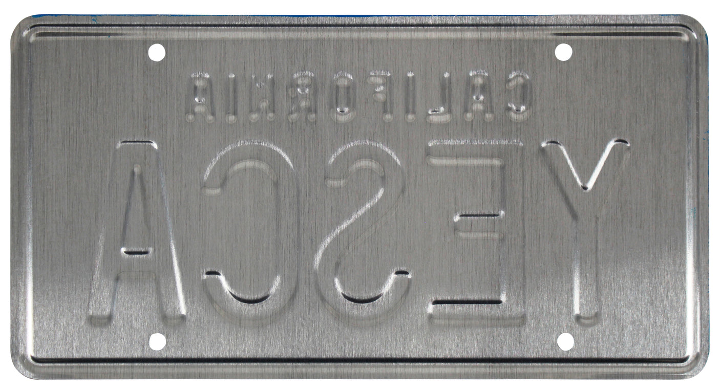 Cheech Marin & Tommy Chong Up in Smoke Signed YESCA License Plate BAS Witnessed