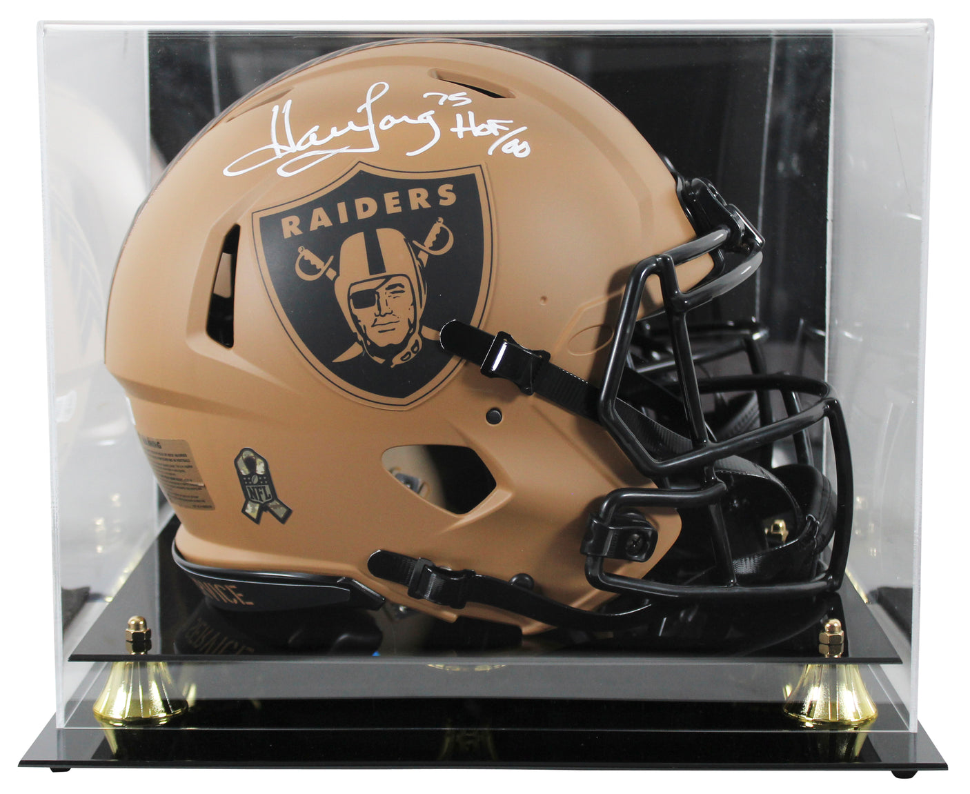 Raiders Howie Long "HOF 00" Signed STS II F/S Speed Proline Helmet w/ Case BAS W