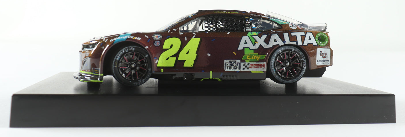 William Byron Signed 2023 Darlington Win | Axalta Throwback Raced 1:24 Diecast Car
