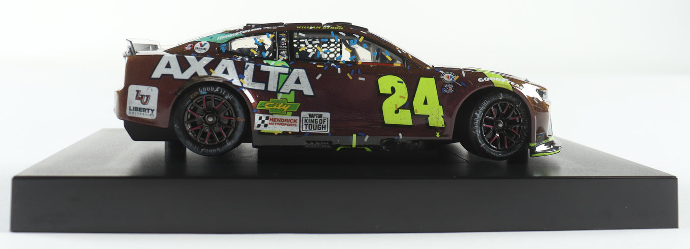 William Byron Signed 2023 Darlington Win | Axalta Throwback Raced 1:24 Diecast Car