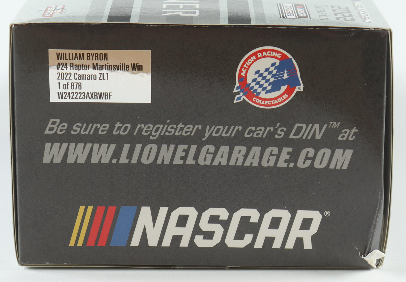 William Byron Signed 2022 Raptor Martinsville Win 1:24 Diecast | Limited Edition