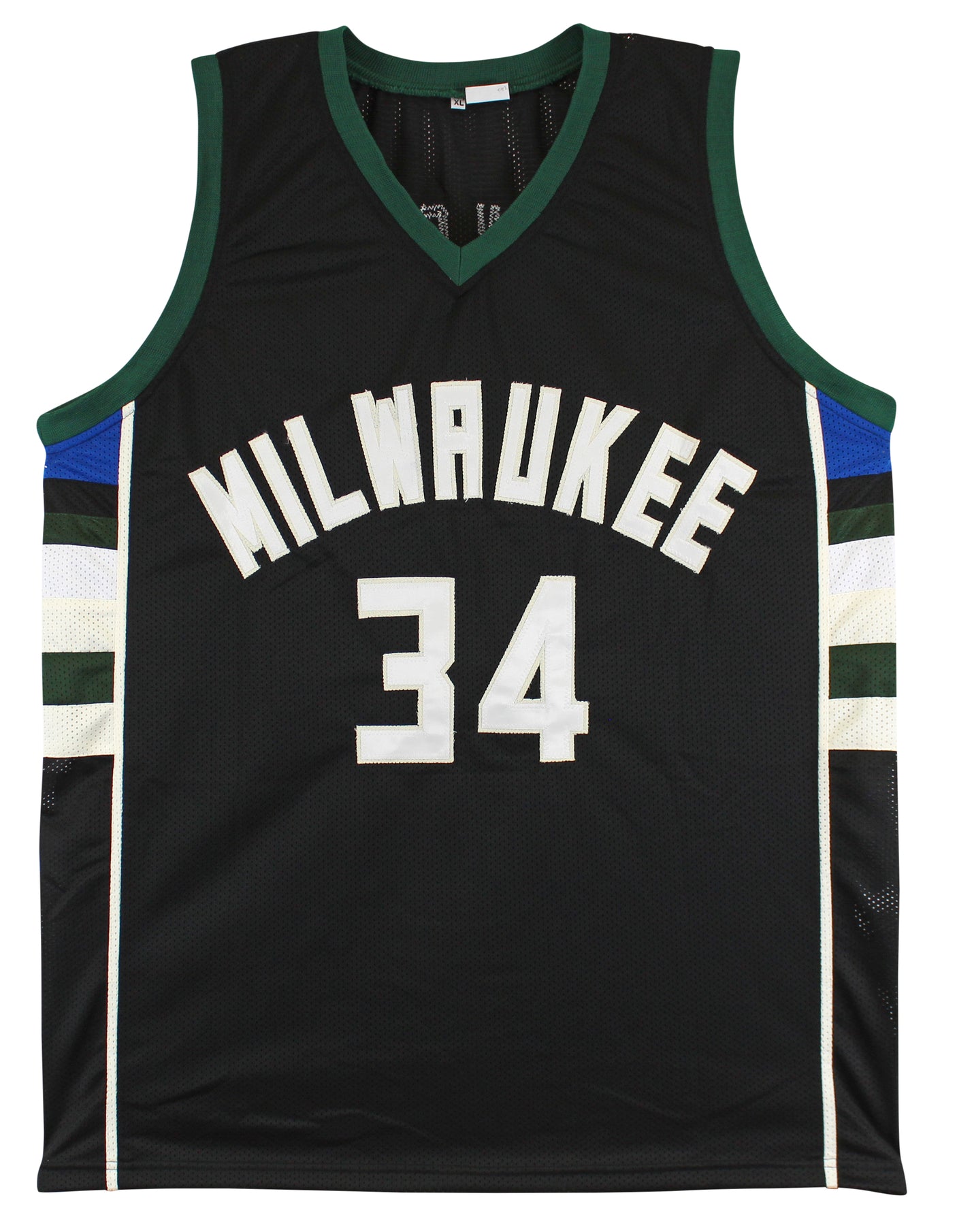 Giannis Antetokounmpo Authentic Signed Black Pro Style Jersey Autographed JSA