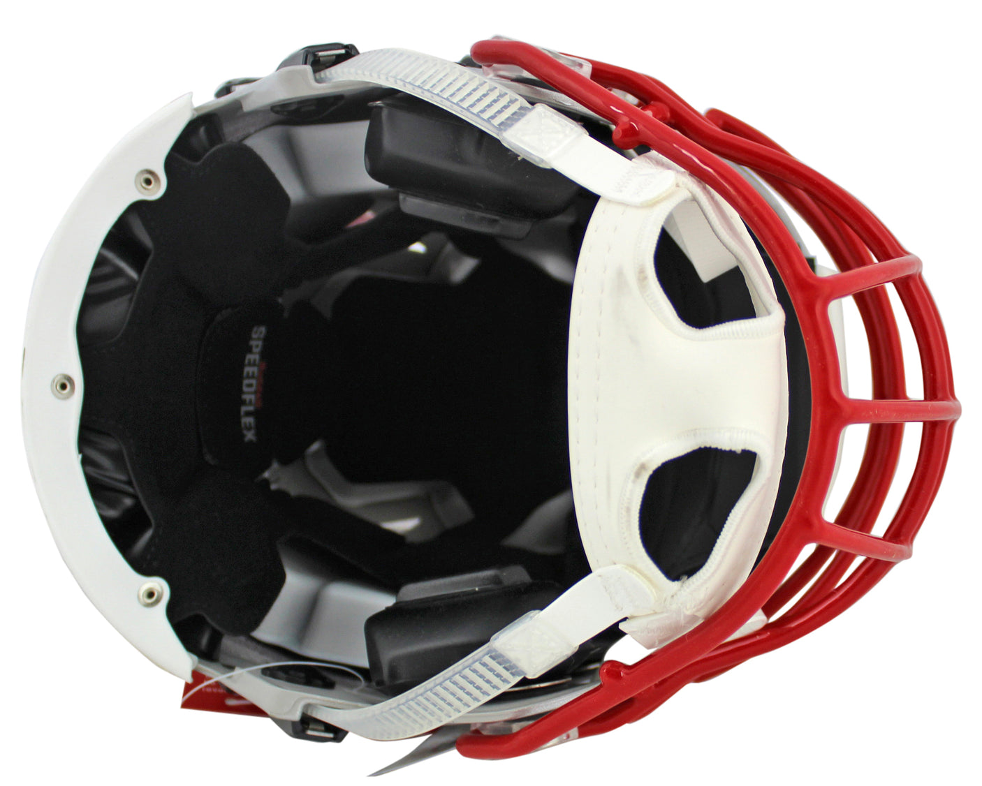 Patriots Randy Moss "SCH HOF 18" Signed Speed Flex Full Size Helmet BAS Witness