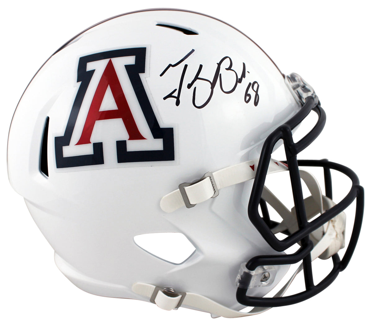 Tedy Bruschi Autographed Arizona Wildcats Speed Full Size Helmet Beckett Witnessed