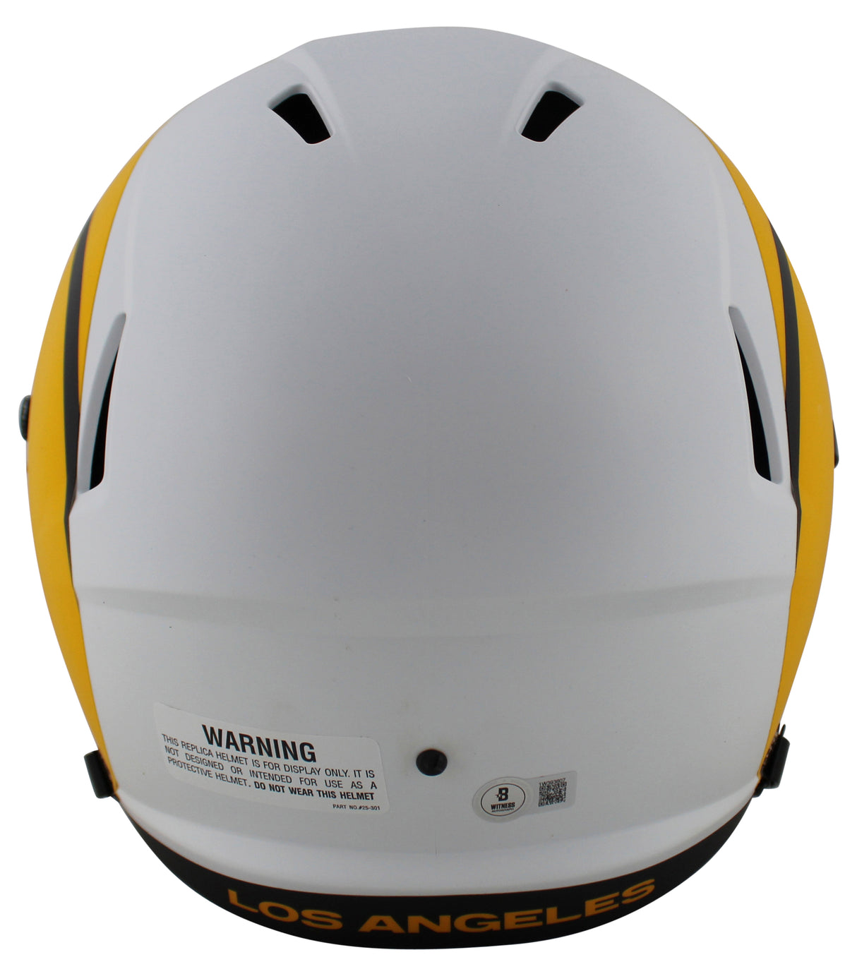 Rams Aaron Donald Authentic Signed Lunar Full Size Speed Rep Helmet BAS Witness