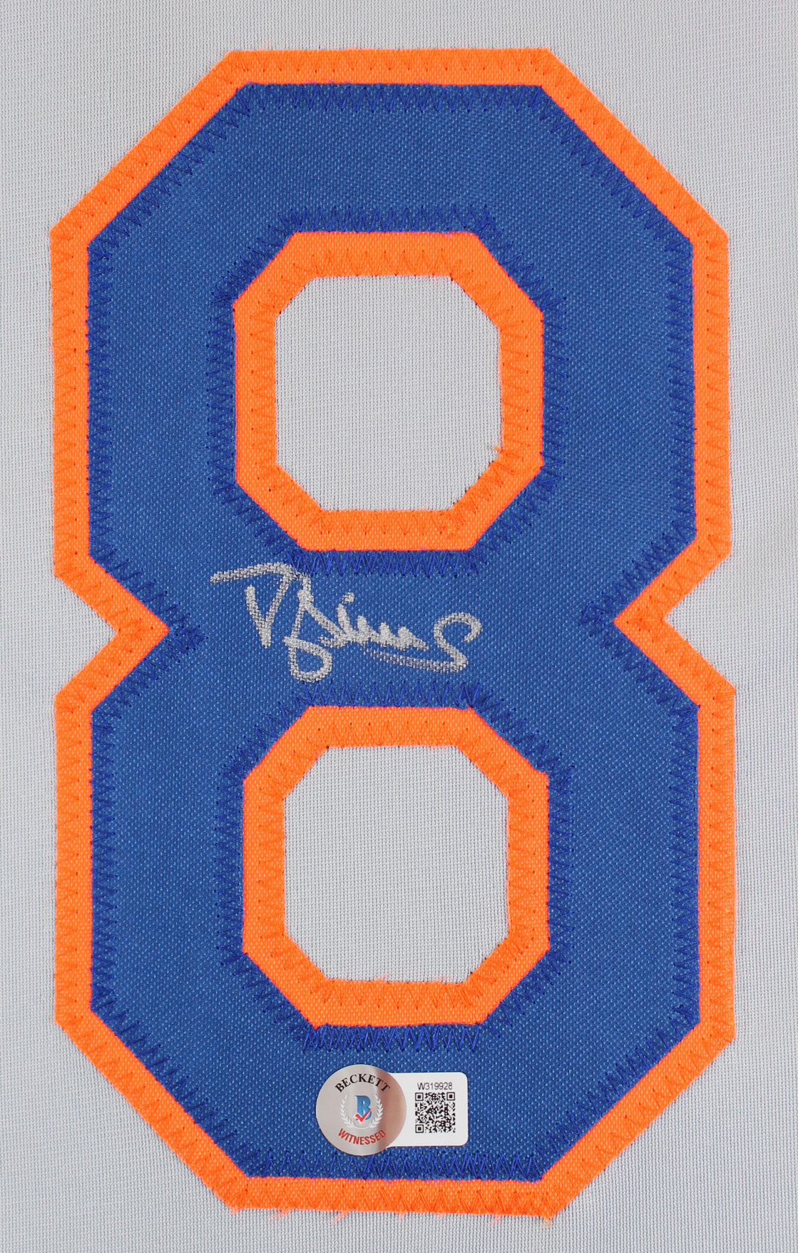Daryl Strawberry Authentic Signed Grey Pro Style Jersey Autographed BAS Witness