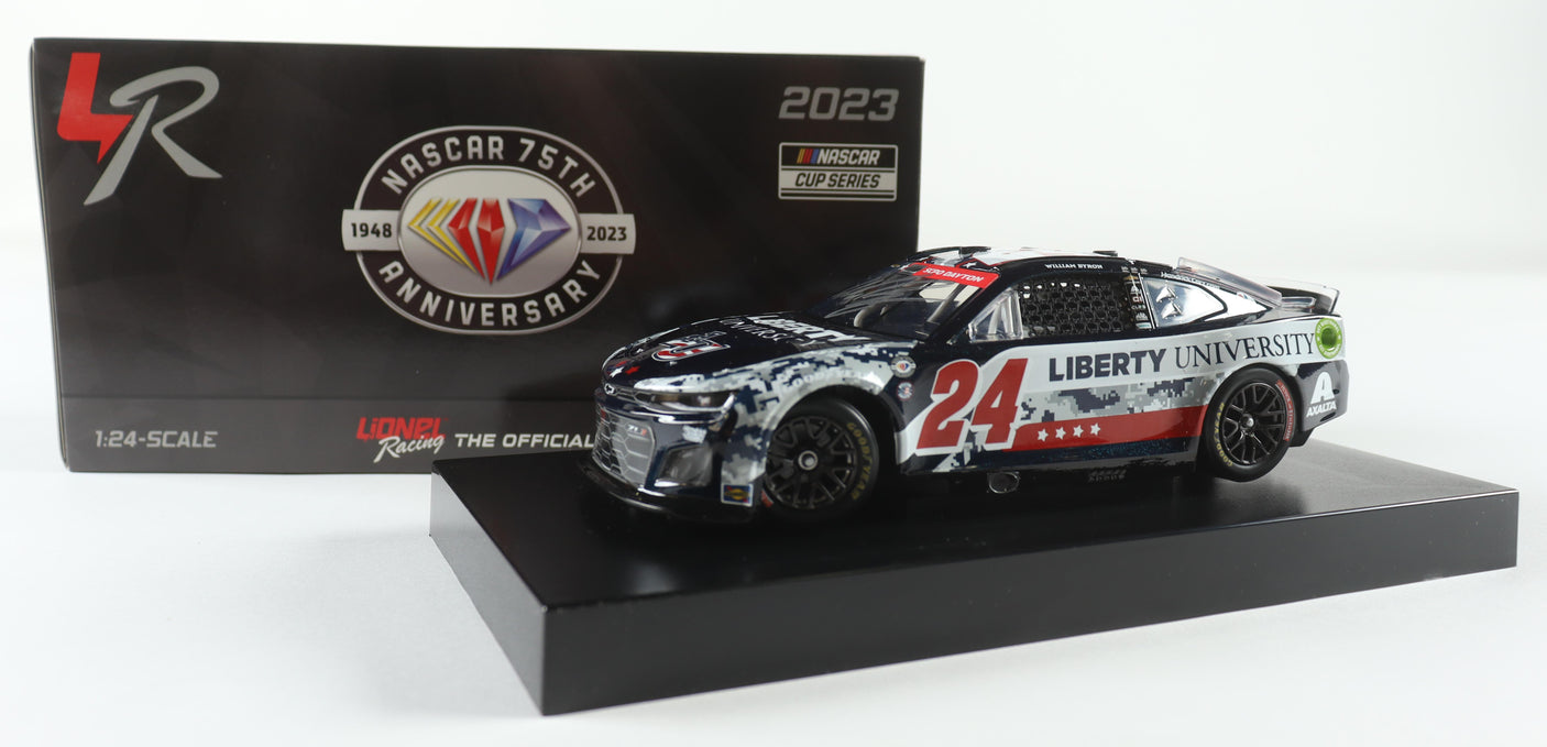 William Byron Signed 2023 Liberty University 1:24 NASCAR Diecast Car (Limited Edition)