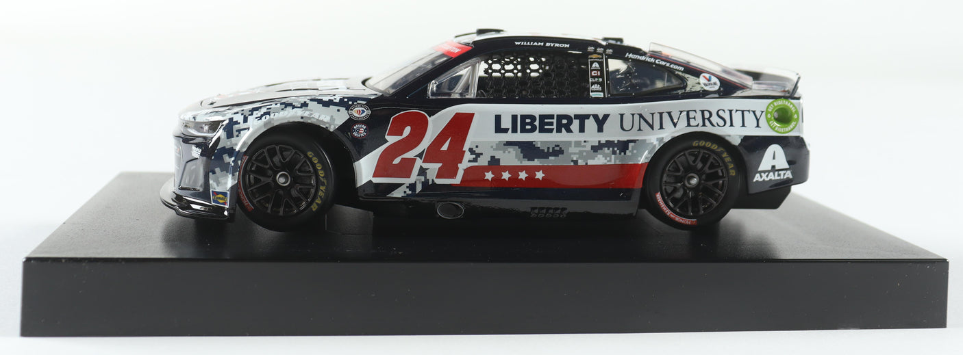 William Byron Signed 2023 Liberty University 1:24 NASCAR Diecast Car (Limited Edition)
