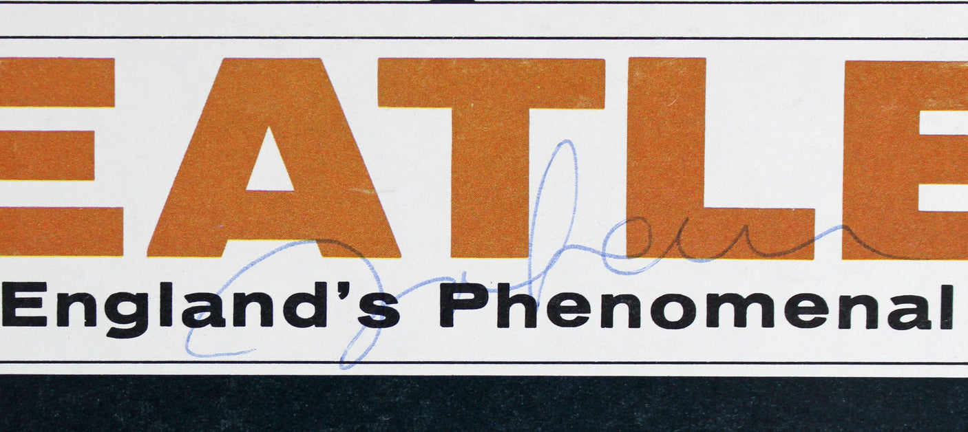 John Lennon Authentic Signed Meet The Beatles Album Cover Caiazzo & BAS #A57923
