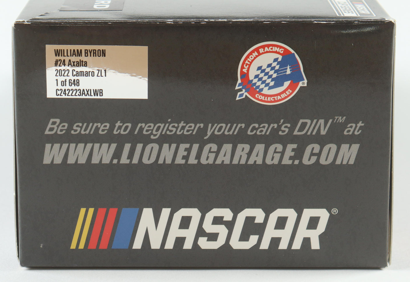 William Byron Signed Axalta NASCAR 2022 1:24 Diecast Car – Limited Edition