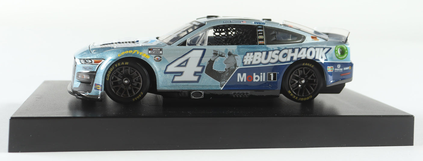 Kevin Harvick Signed 2023 #Busch401k Busch Light Diecast Car 1:24 COA (Limited Edition)