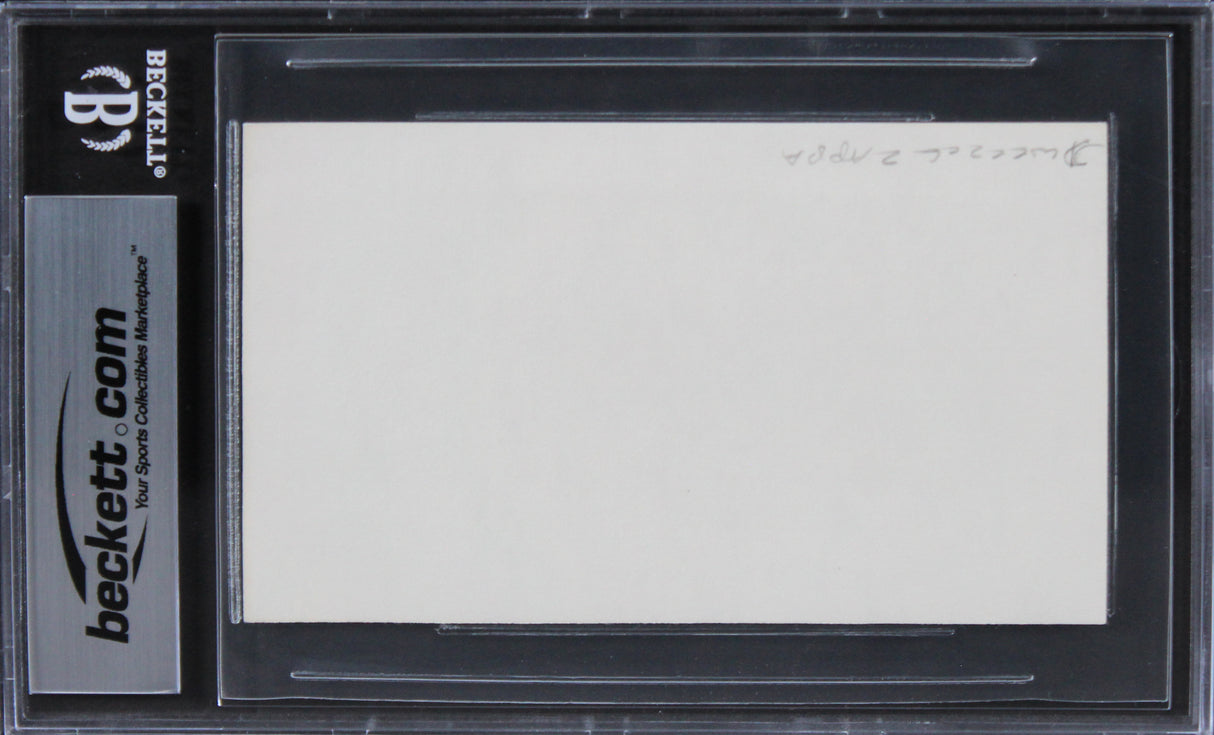Dweezil Zappa Zappa Plays Zappa Authentic Signed 3x5 Index Card BAS Slabbed
