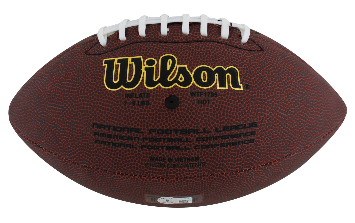 Commanders Dexter Manley Authentic Signed Super Grip Nfl Football BAS Witnessed