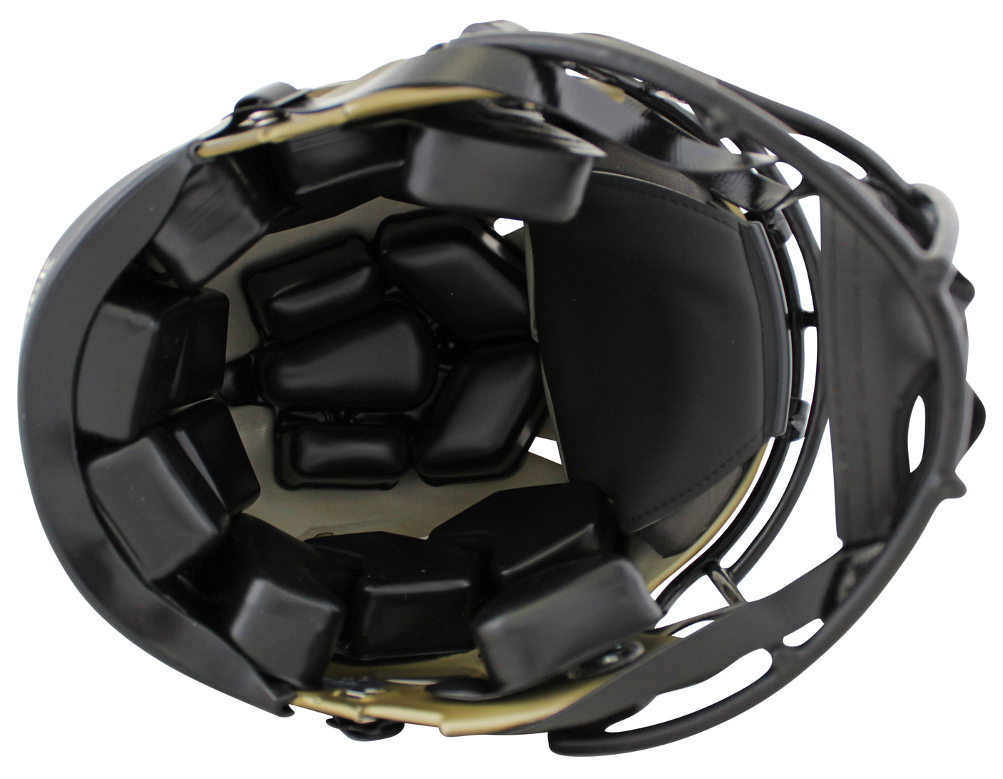 Bucs Ronde Barber HOF 23 Signed Salute To Service F/S Speed Proline Helmet BAS W