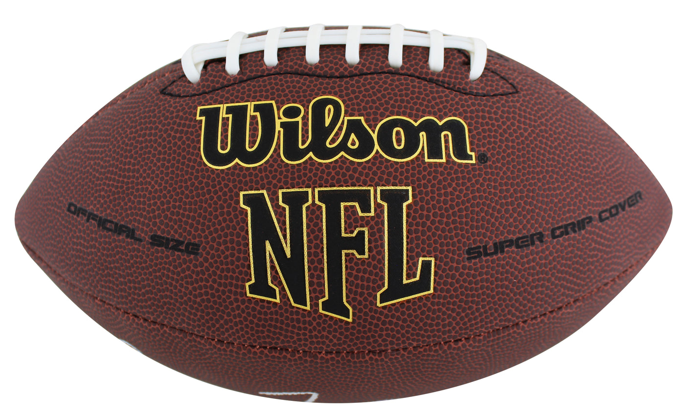 Steelers Barry Foster Signed Wilson Super Grip Nfl Football BAS Witnessed