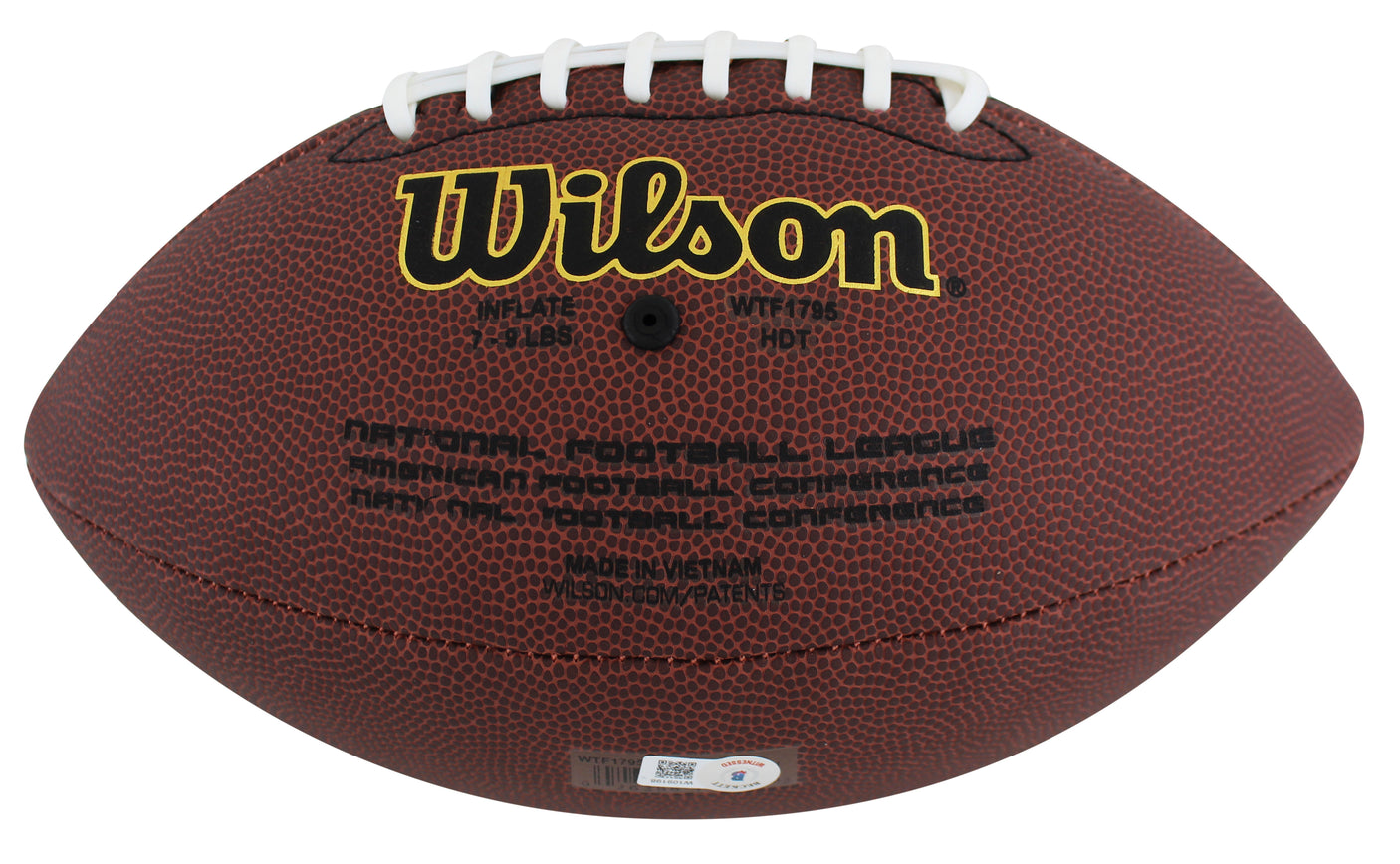 Steelers Barry Foster Signed Wilson Super Grip Nfl Football BAS Witnessed