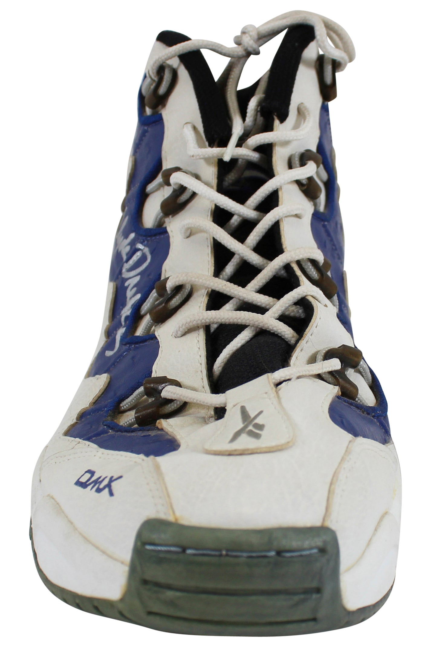 Clyde Drexler Signed 1997-98 Final Season Game Used Reebok DMX Size 15 Shoes JSA