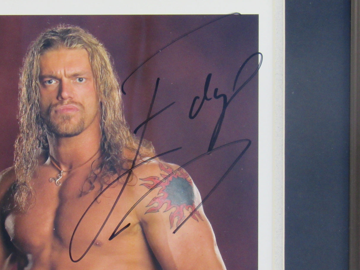 Edge Signed Framed 8x10 Photo Beckett Holo