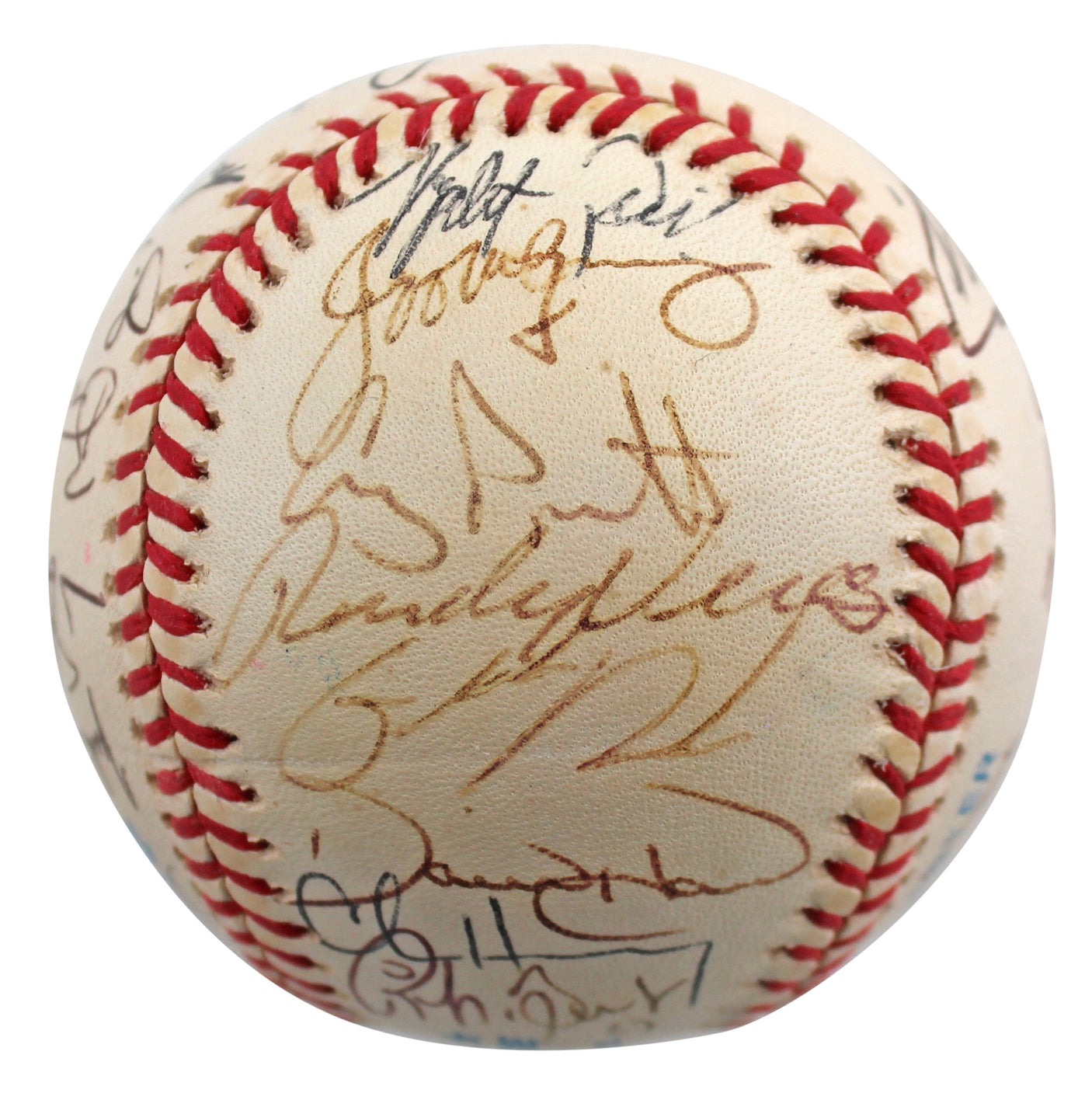 1997 Royals (28) Luzinski, Damon, Dye +25 Signed Budig Oal Baseball BAS #AA03200