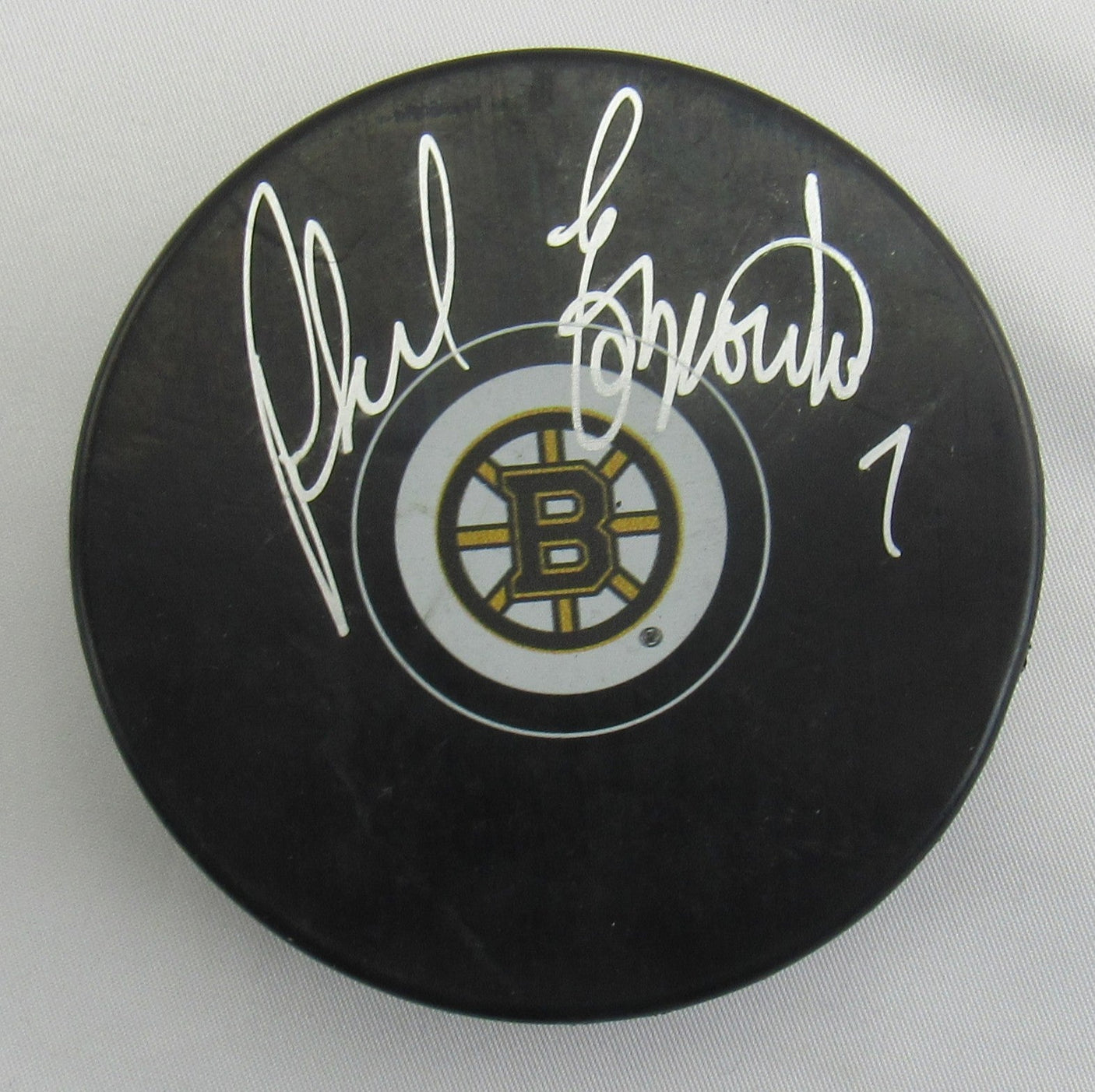Phil Espostito Signed Auto Hockey Puck JSA WB307865