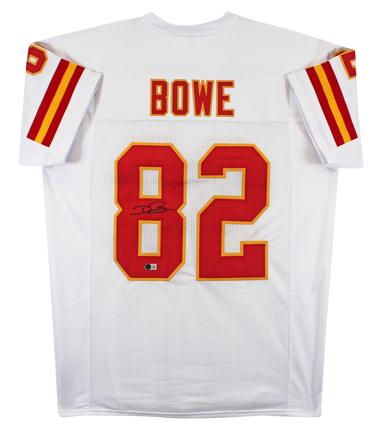Dwayne Bowe Authentic Signed White Pro Style Jersey Autographed BAS