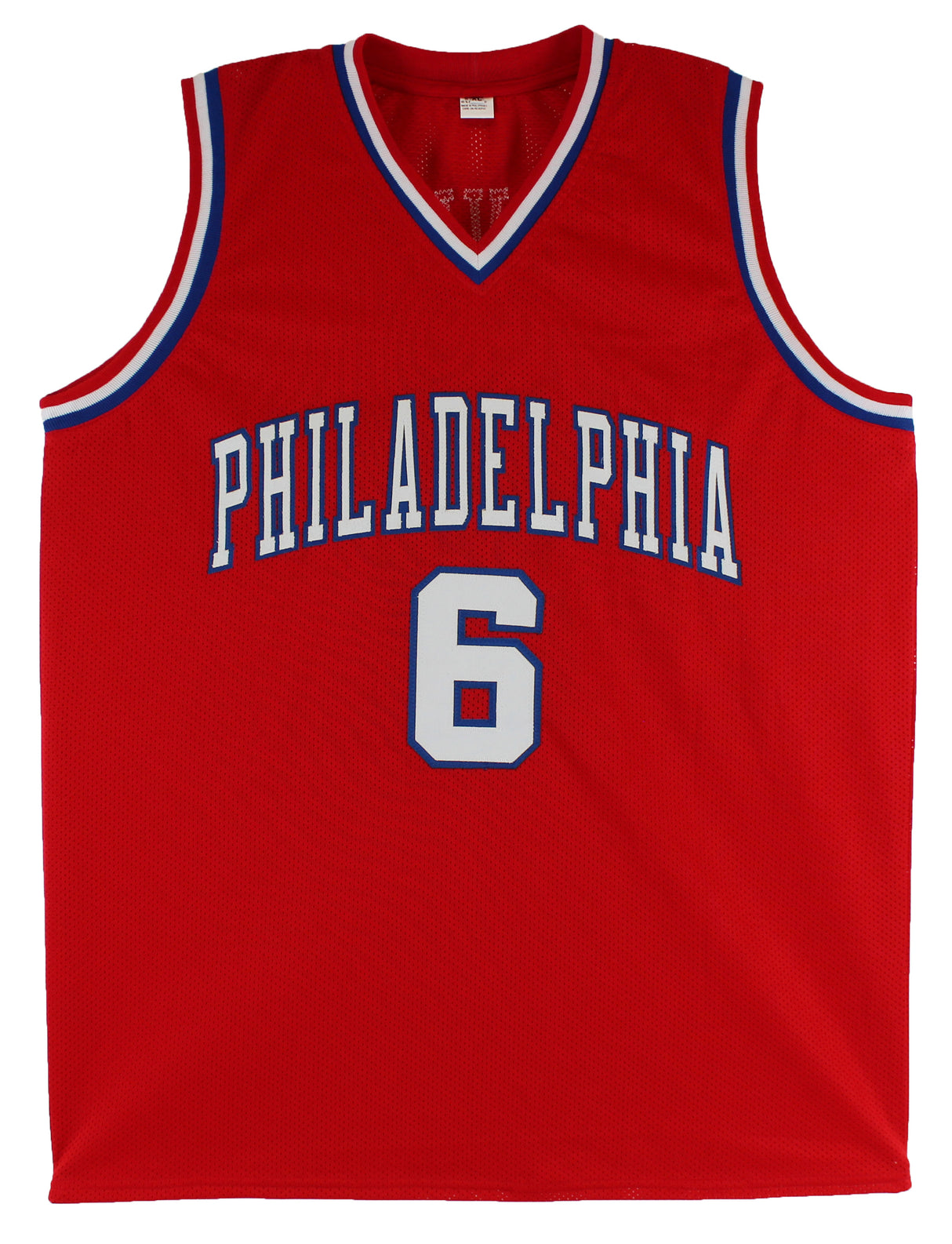 Julius "Dr. J" Erving Authentic Signed Red Pro Style Jersey BAS