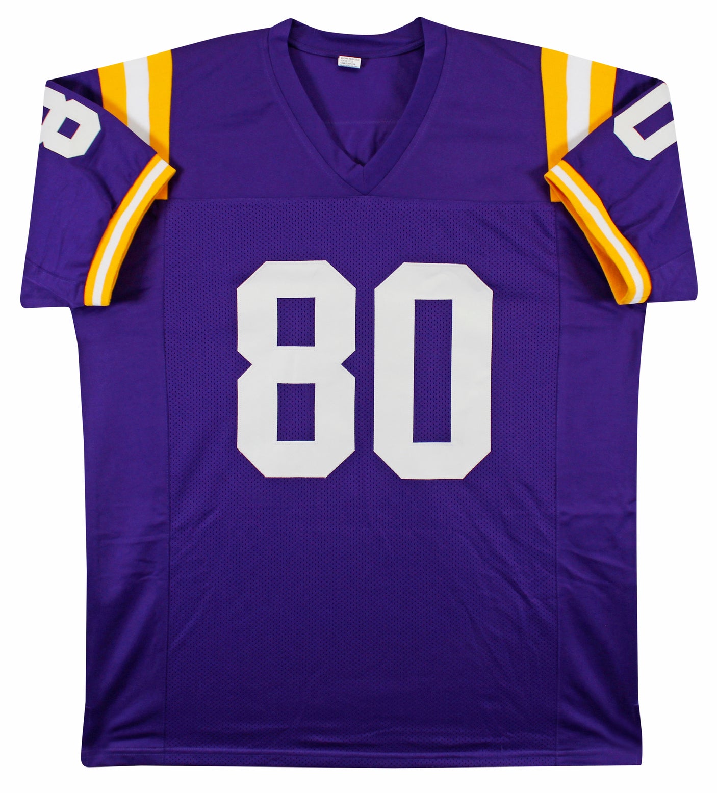 LSU Dwayne Bowe Authentic Signed Purple Pro Style Jersey BAS Witnessed