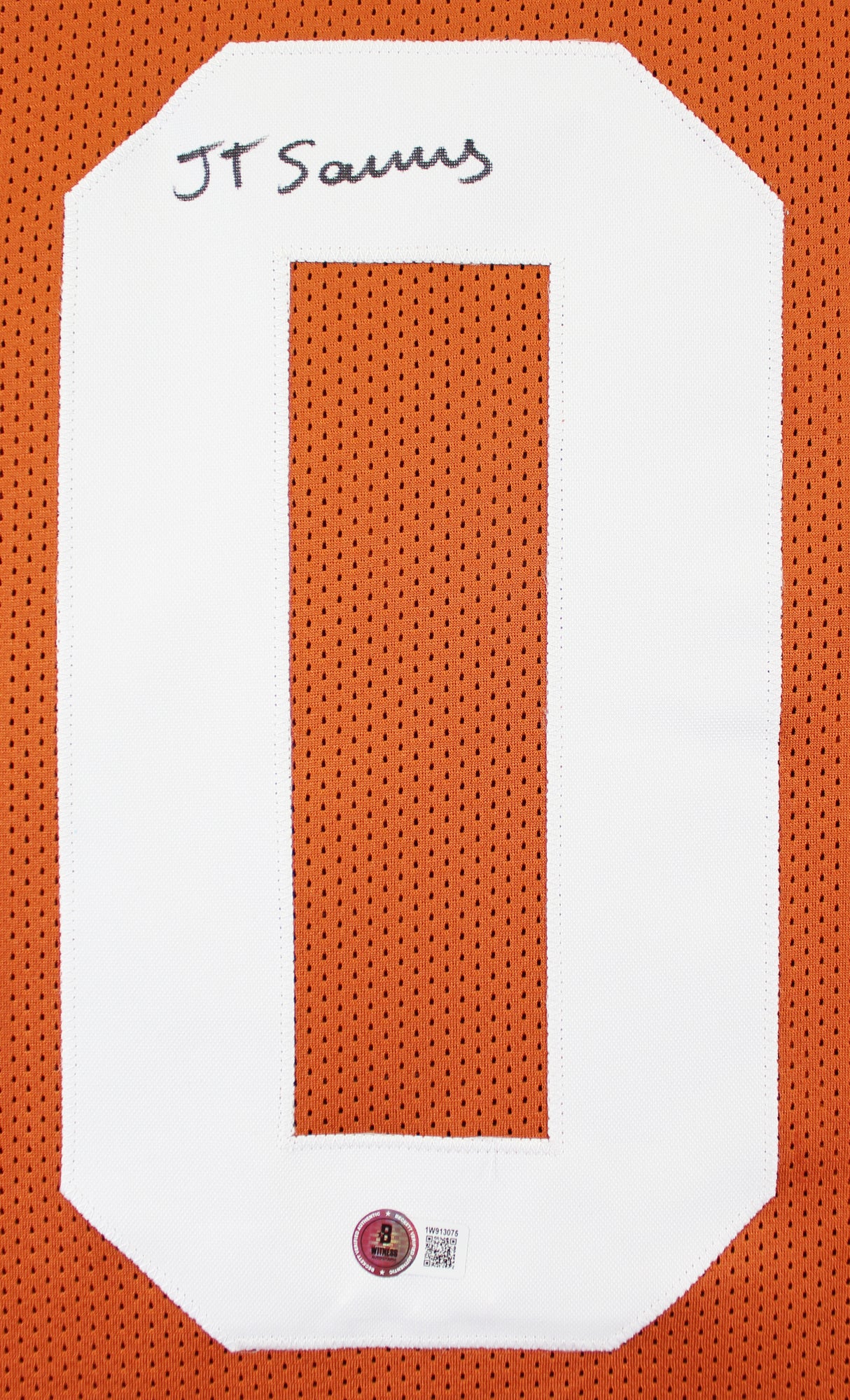 Texas Ja'Tavion Sanders Signed Burnt Orange Pro Style Jersey BAS Witnessed