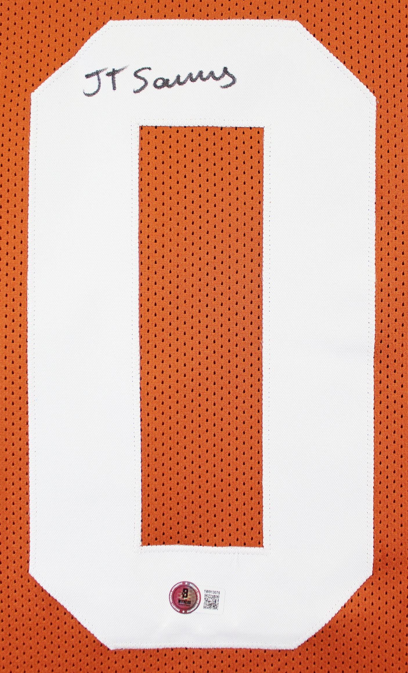 Texas Ja'Tavion Sanders Signed Burnt Orange Pro Style Jersey BAS Witnessed