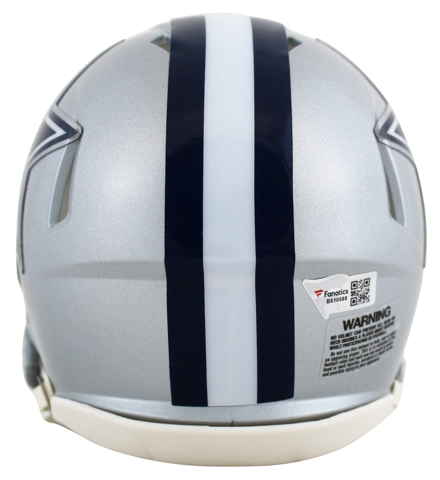 Cowboys CeeDee Lamb Authentic Signed Silver Speed Mini Helmet Fanatics COA