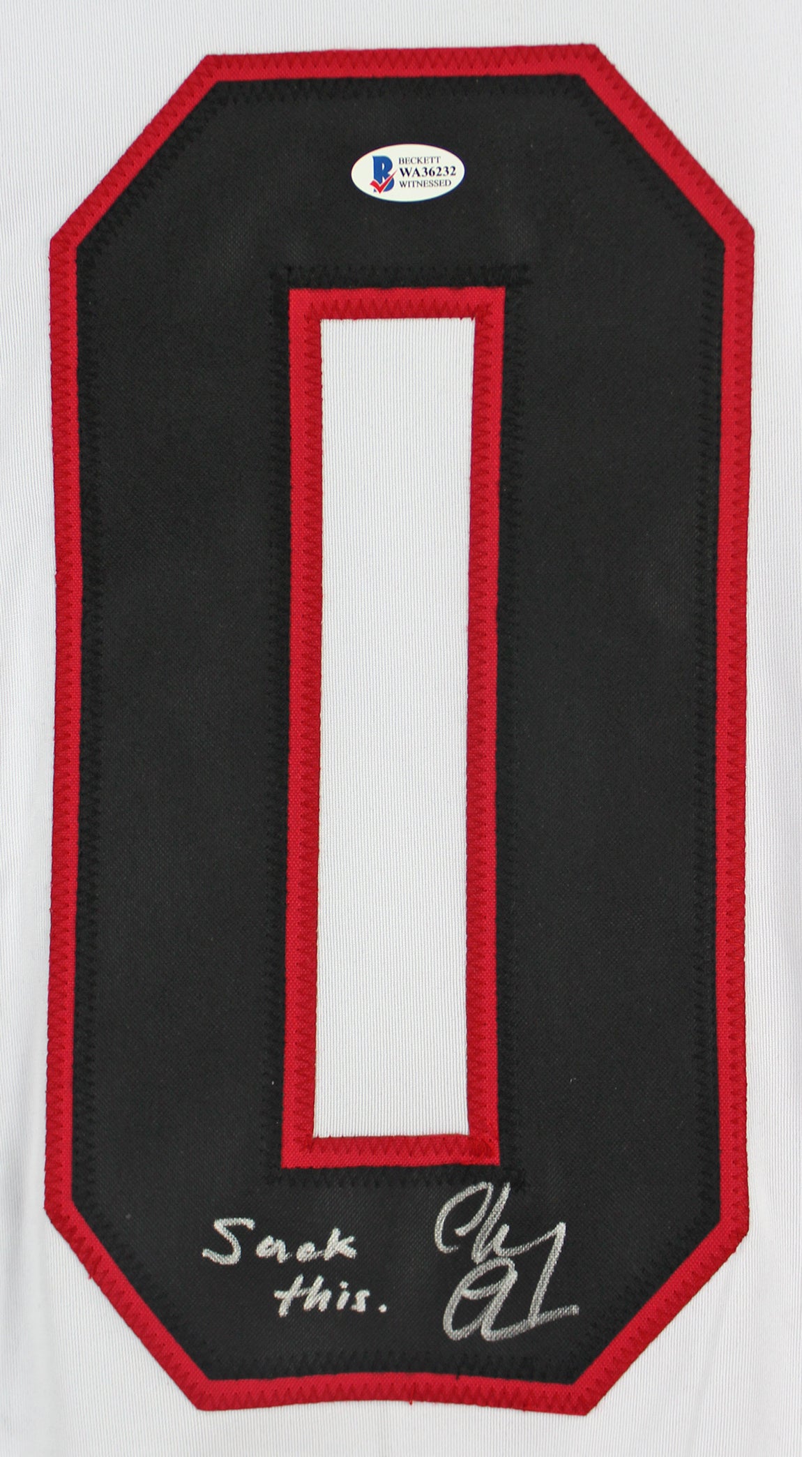 Chevy Chase Christmas Vacation "Suck This" Signed Jersey BAS Witnessed #WA36232