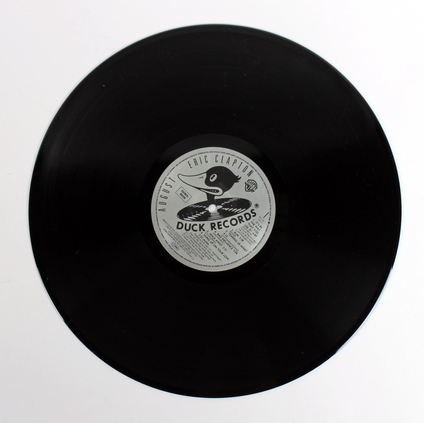 Eric Clapton "88" Authentic Signed August Album Cover W/ Vinyl REAL LOA