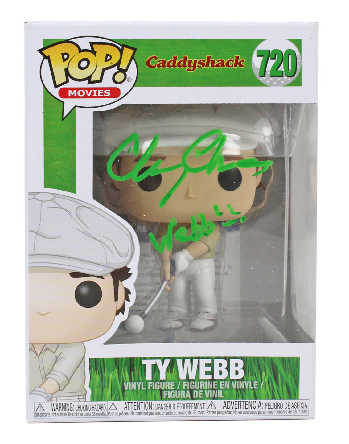 Chevy Chase Caddyshack "Webb!!" Signed #720 Funko Pop Vinyl Figure BAS #P94206