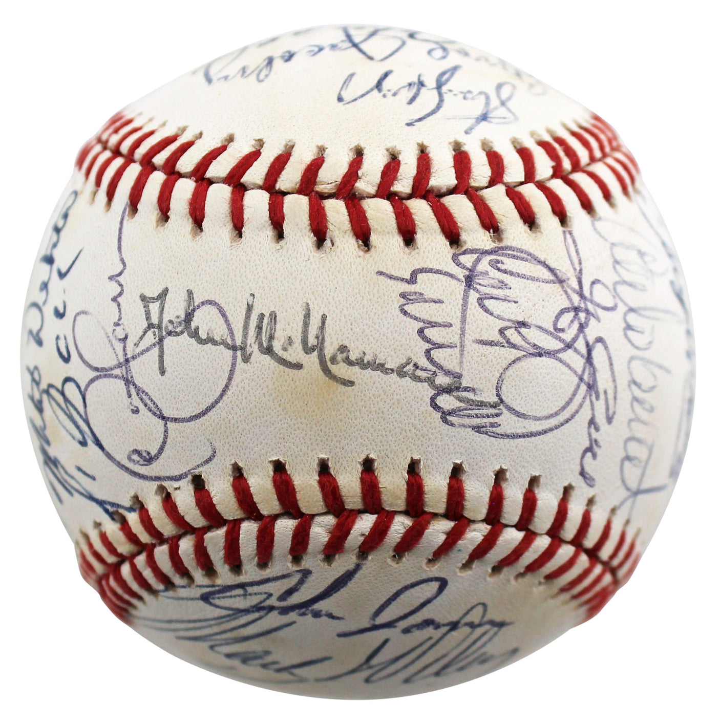 1990 Indians (28) Swindell, Alomar Sr., +26 Signed Oal Baseball BAS #AC01901